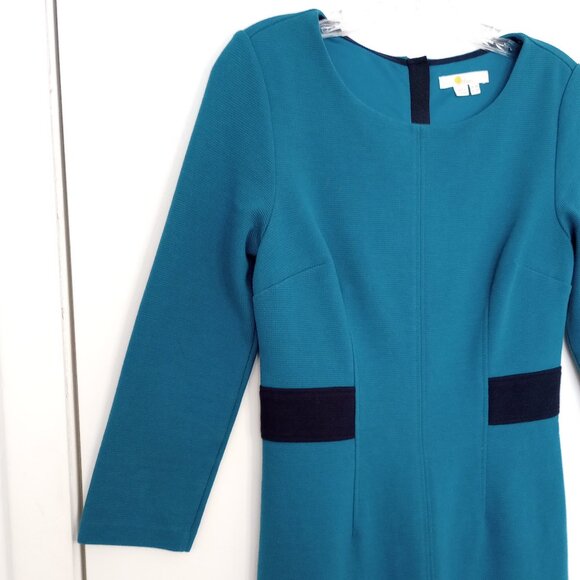 Boden Laura Ottoman Midi Dress in Drummer Blue - Picture 4 of 11